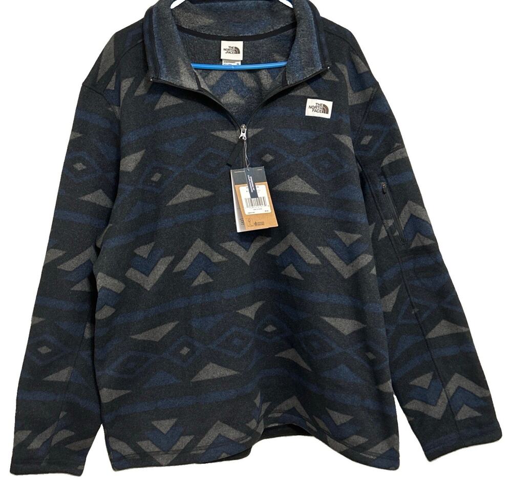 The North Face Men’s Gordon Lyons Novelty 1/4 Zip Fleece Jacket Sz XXL NWT